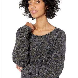 Women’s Prana Medium Gray Chenille Long Sweater